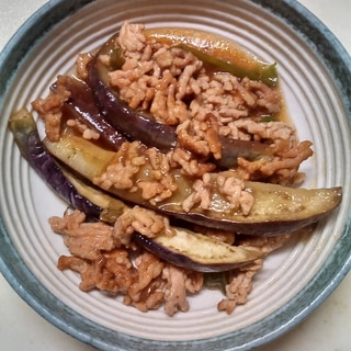 焼肉のたれで作る麻婆なす